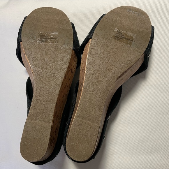 NWOT ESPRIT Oceane2 Cork and Black Sandals.  Women’s 9.5 M - Picture 3 of 6